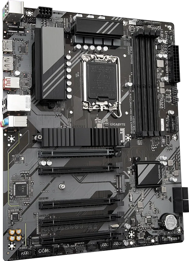 GIGABYTE B760 DS3H mATX Motherboard – Intel LGA1700, DDR5, PCIe 4.0, Dual M.2, USB-C, 2.5GbE LAN, EZ-Latch, Smart Fan 6