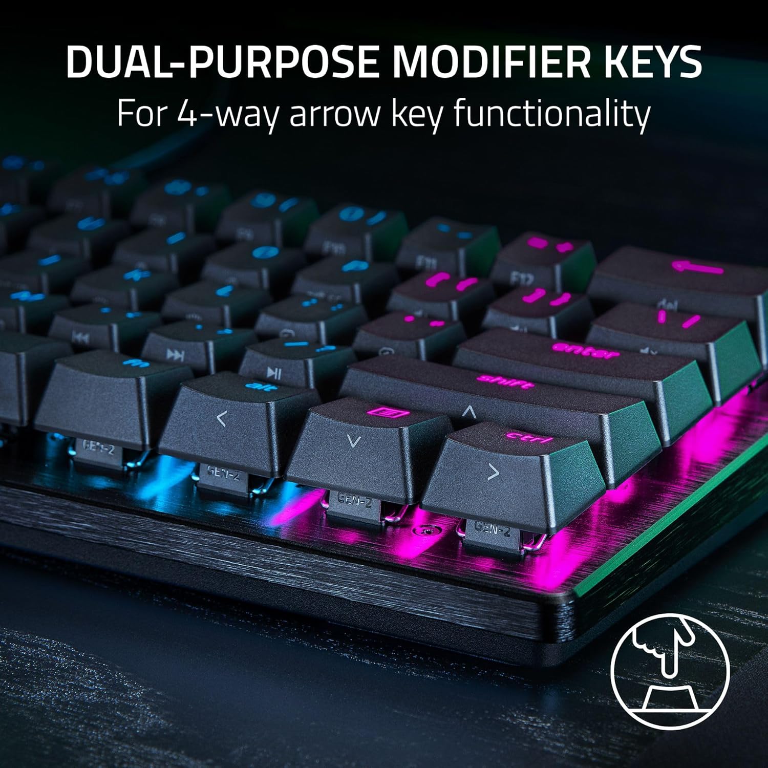 Razer Huntsman V3 Pro Mini - لوحة مفاتيح سلكية بصرية تناظرية بنسبة 60% للألعاب الرياضية الإلكترونية