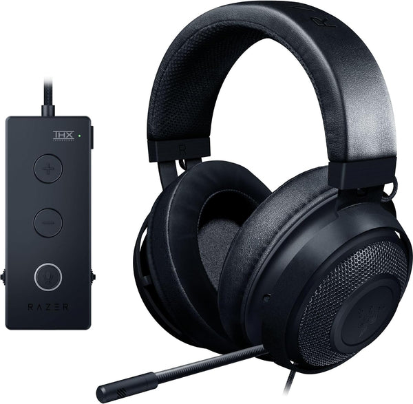 Razer Kraken Tournament Edition THX 7.1 Surround Sound Gaming Headset: Retractable Noise Cancelling Mic - USB DAC -  For PC, PS4, PS5, Nintendo Switch, Xbox One, Xbox Series X & S, Mobile