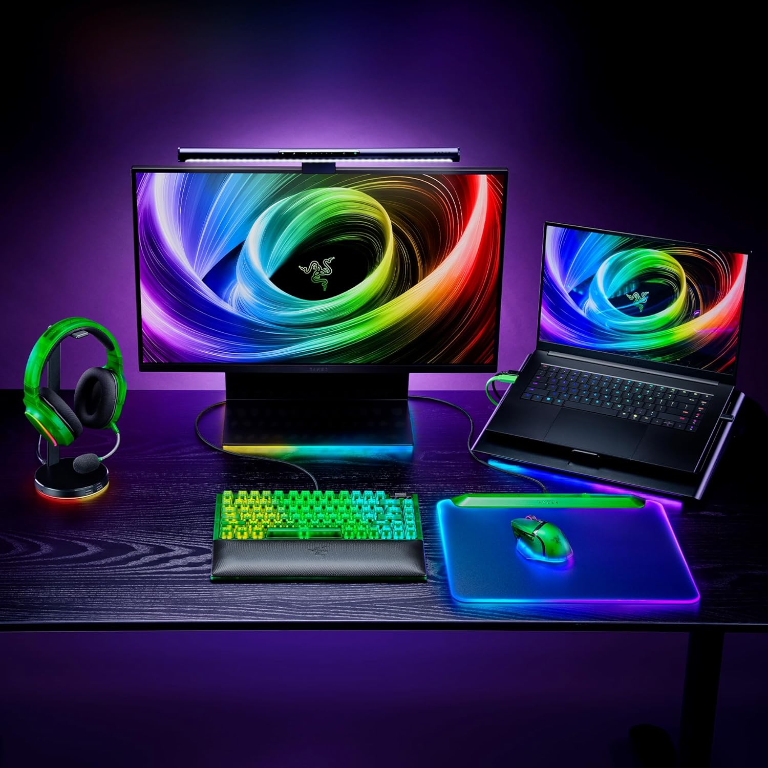 Razer BlackWidow V4 75% Phantom Green Editon - Hot-swappable Mechanical Gaming Keyboard (Orange Tactile Switches, media roller with 2 dedicated media buttons) US Layout