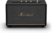 مكبر صوت Marshall Acton III Bluetooth المنزلي - صوت ستيريو عالٍ مع تحكم في الجهير والطبقات العالية، يعمل بالكهرباء، مدخل AUX بحجم 3.5 مم