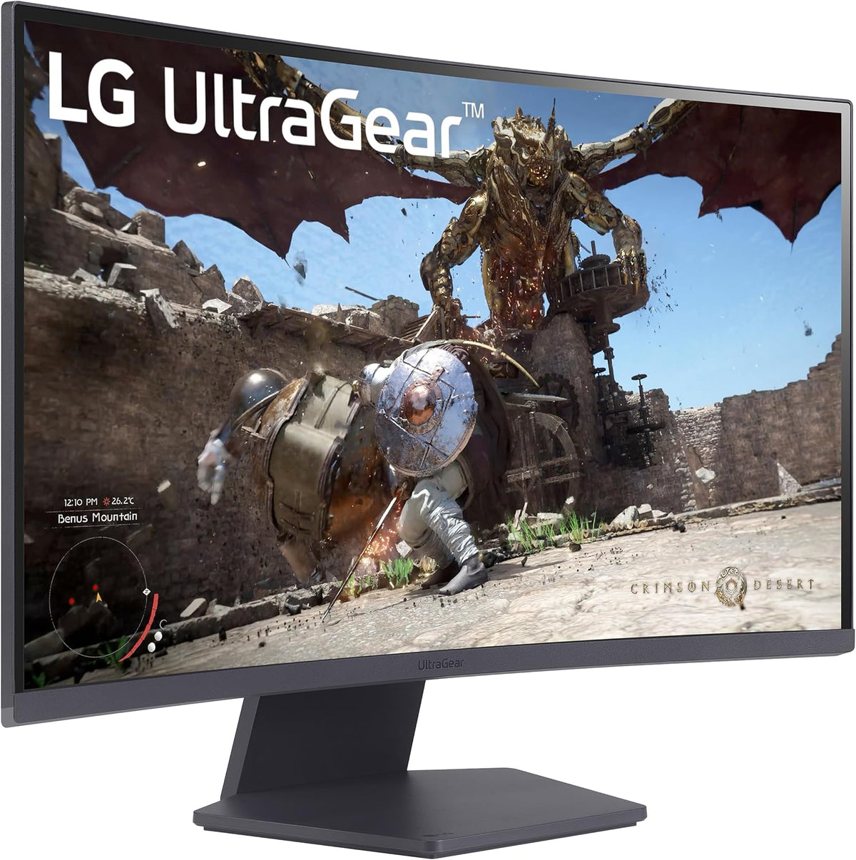LG UltraGear 27GS60QC-B 27" QHD Curved Gaming Monitor, 2560×1440, 180Hz, 1ms GtG, VA, HDR10, sRGB 99%, AMD FreeSync, VESA AdaptiveSync, 1000R Curved