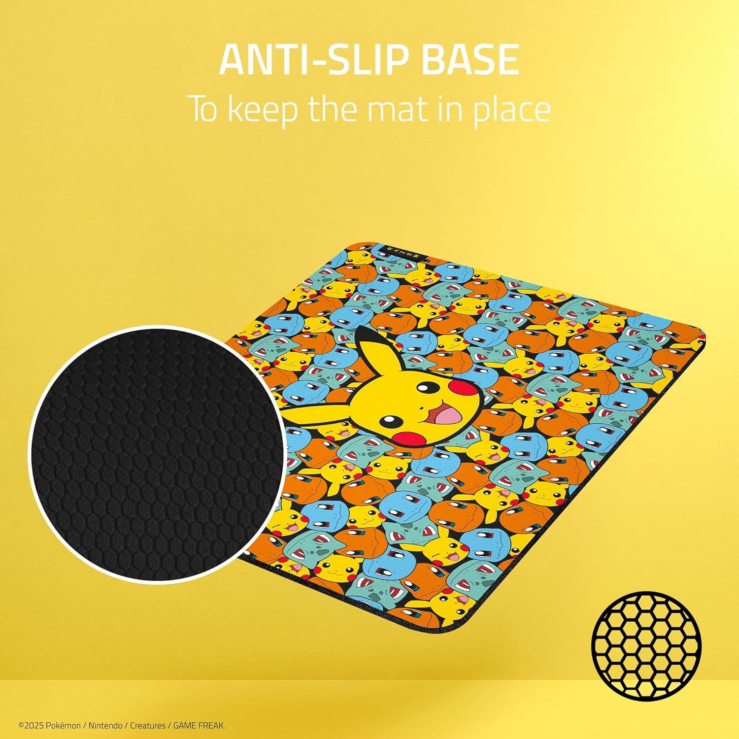 Razer Gigantus V2 Pokémon Edition - Soft Gaming Mouse Mat for Speed and Control - Micro Fabric Surface - Thick Rubber Foam - Non-Slip Base - 360 x 275 x 3 mm | Pokémon Kanto