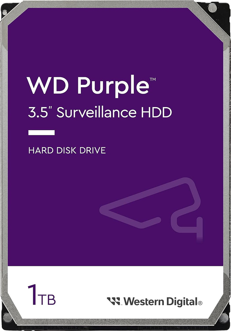 WD 1TB Purple 5400 rpm SATA III 3.5" Internal Surveillance Hard Drive