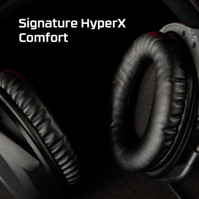 سماعة رأس HyperX Cloud Stinger 2 Greatness Refined، خفيفة الوزن سلكية فوق الأذن مع ميكروفون، وظيفة الدوران لكتم الصوت، برامج تشغيل 50 مم، متوافقة مع الكمبيوتر الشخصي - أسود