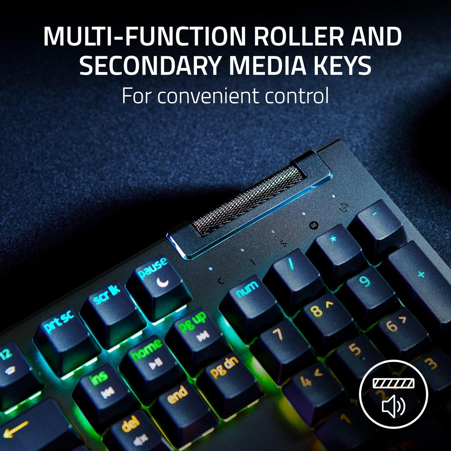Razer BlackWidow V4 X - Fortnite Edition Mechanical Gaming Keyboard with RGB (Yellow Switches, 6 Custom Macro Keys, Doubleshot ABS Keycaps) QWERTY US Keyboard