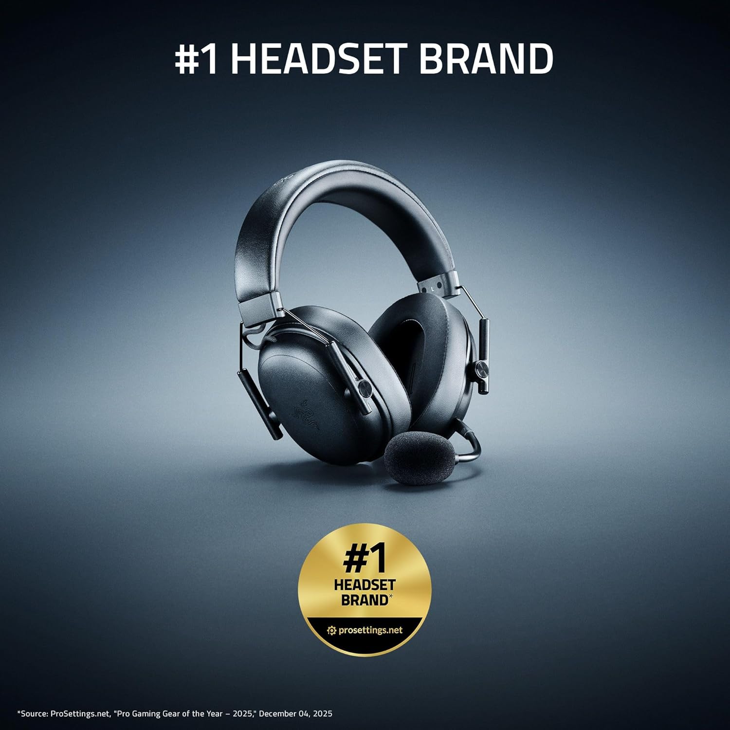Razer BlackShark V3 X HyperSpeed Wireless Gaming Headset, 50mm Drivers, HyperSpeed 2.4GHz Wireless, Detachable Mic, 70H Battery Life, Lightweight 270g Esports Headset for PC/PS5/Xbox/Mobile