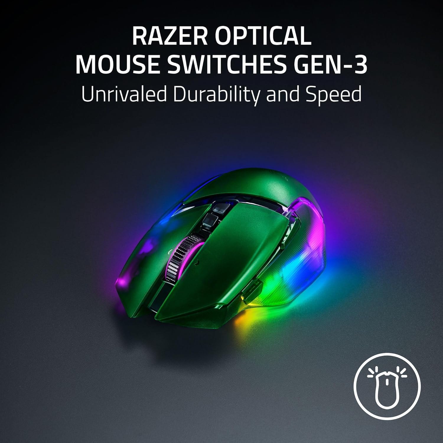 Razer Basilisk V3 Pro 35K Wireless Gaming Mouse – 35,000 DPI Focus Pro Sensor, Chroma RGB, 11 Buttons, Multi-Mode Connectivity