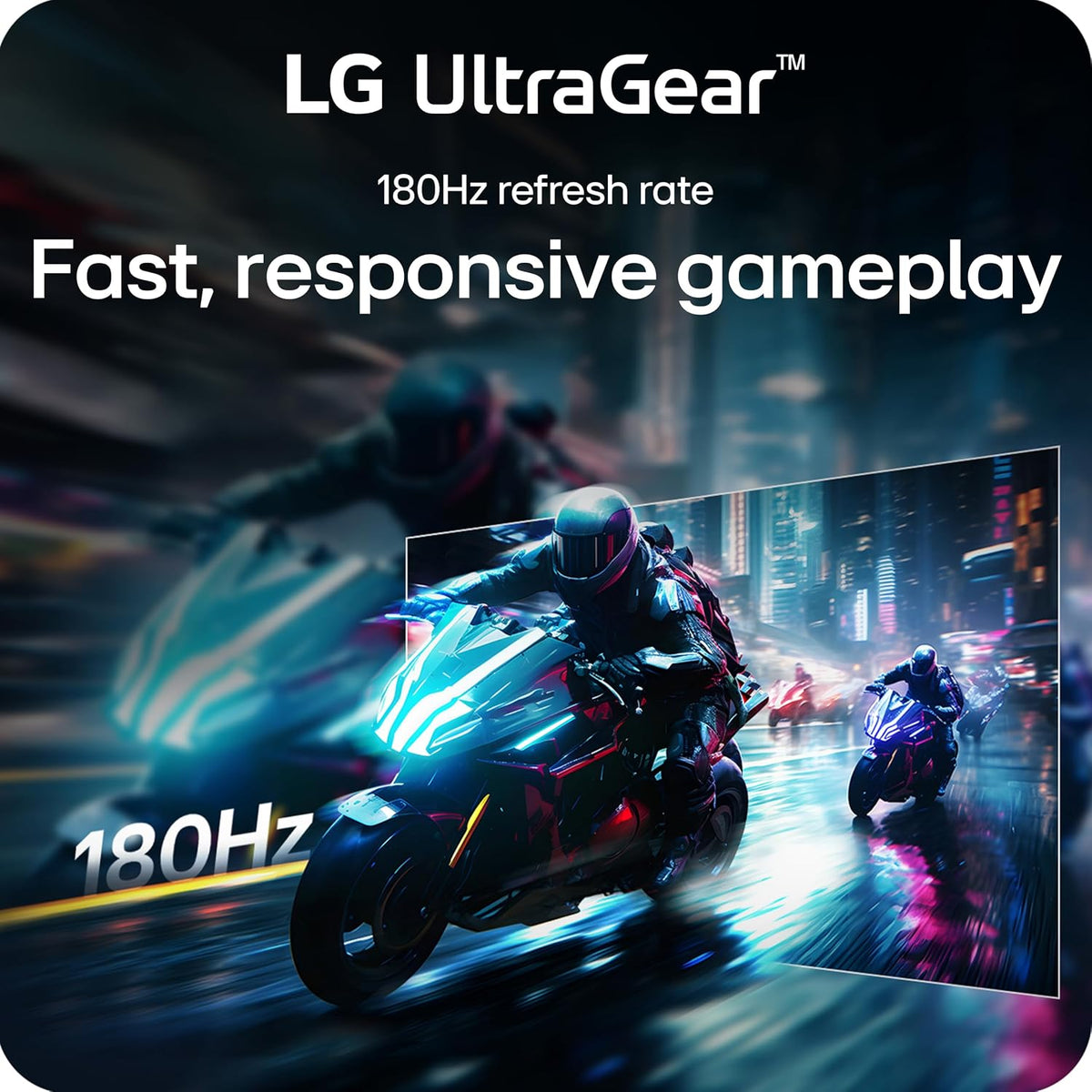 LG UltraGear 27GS60QC-B 27" QHD Curved Gaming Monitor, 2560×1440, 180Hz, 1ms GtG, VA, HDR10, sRGB 99%, AMD FreeSync, VESA AdaptiveSync, 1000R Curved