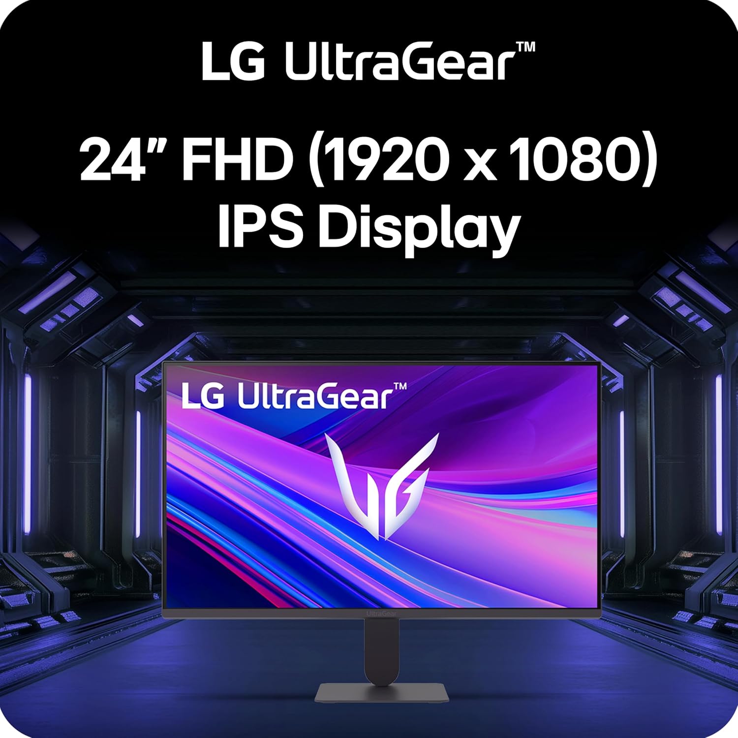 LG UltraGear 24G411A-B 24″ Gaming Monitor – FHD IPS 144Hz (Overclock), 1ms MBR, NVIDIA G-SYNC® Compatible & AMD FreeSync™, HDR10, HDMI & DisplayPort