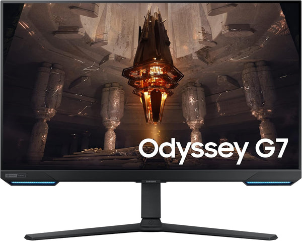 SAMSUNG Odyssey G70B Series 32-Inch 4K UHD Gaming Monitor, IPS Panel, 144Hz, 1ms, HDR 400, G-Sync and FreeSync Premium Pro Compatible, Ultrawide Game View