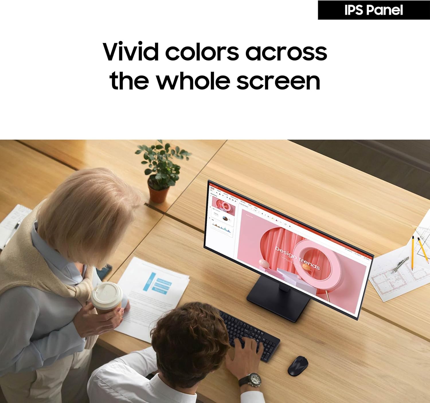 Samsung Essential S3 S30GD 27" FHD IPS Monitor – 100Hz, 5ms GTG, 250 nits, 178° Viewing Angle, VESA Mount, HDMI & D-Sub Inputs