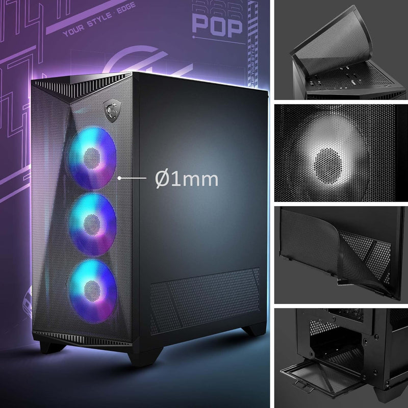 MSI MPG GUNGNIR 300R Airflow Premium Mid-Tower PC Gaming Case