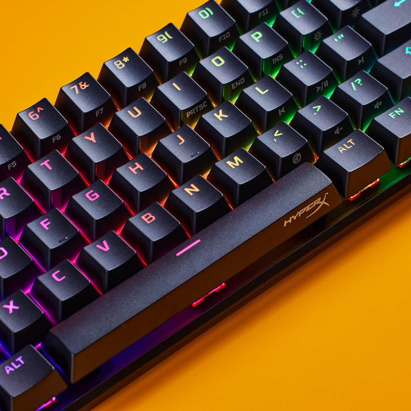 HyperX Alloy Origins 65 - Mechanical Gaming Keyboard – Compact 65% Form Factor - Tactile Aqua Switch - Double Shot PBT Keycaps - RGB LED Backlit - NGENUITY Software Compatible