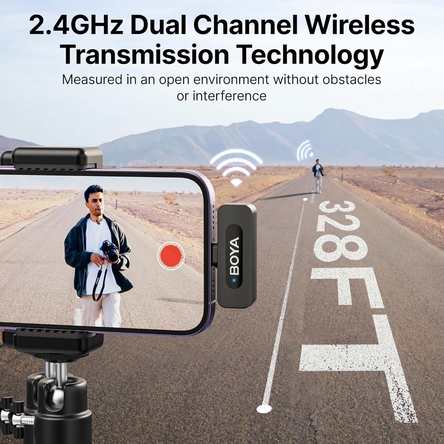 Boya BY-V3 Combo Wireless Microphone for iPhone, Android