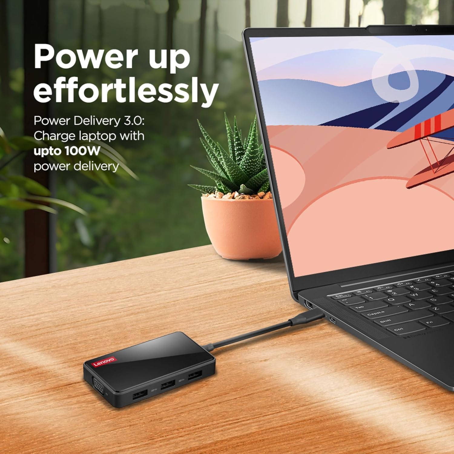 قاعدة شحن USB-C للسفر من لينوفو 100 