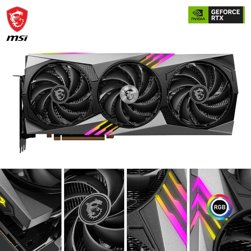 MSI GeForce RTX 4080 SUPER 16G GAMING X TRIO - 16GB GDDR6X, 2610 MHz, PCI Express Gen 4, 256-bit, 3x DP v 1.4a, HDMI 2.1a (Supports 4K & 8K HDR)