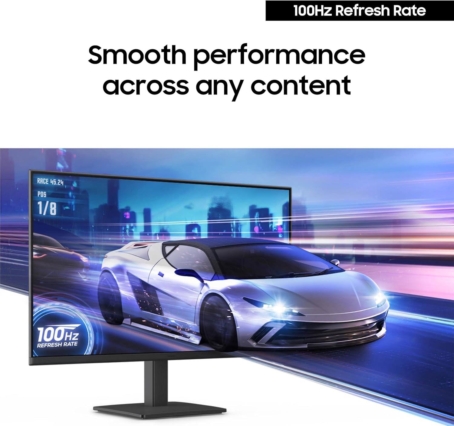 Samsung Essential S3 S30GD 27" FHD IPS Monitor – 100Hz, 5ms GTG, 250 nits, 178° Viewing Angle, VESA Mount, HDMI & D-Sub Inputs