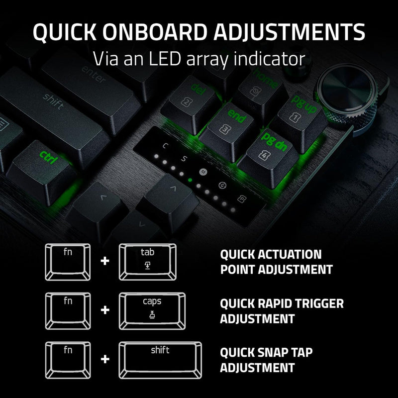 Razer Huntsman V3 Pro Tenkeyless - Tenkeyless Analog Optical Esports Wired Keyboard