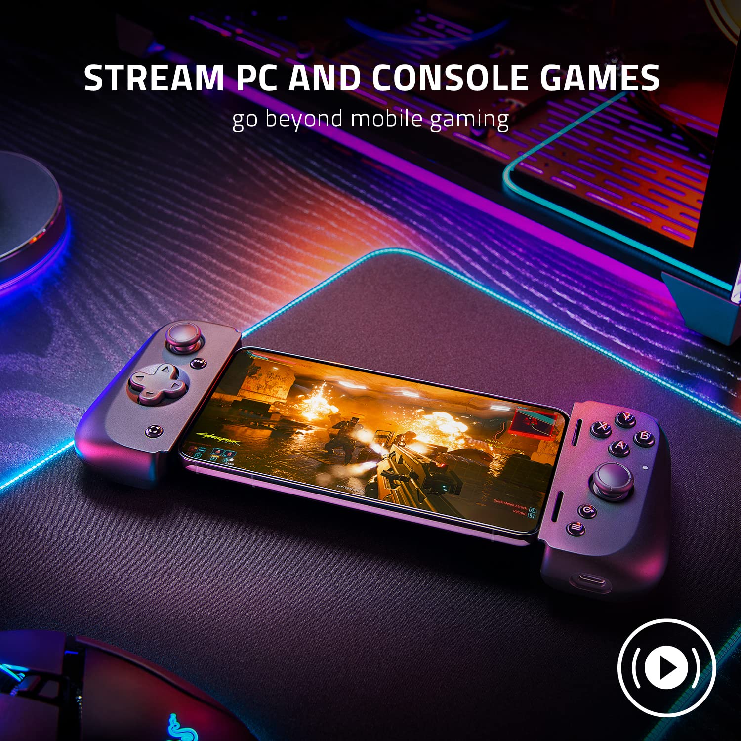 スマホアクセサリー RAZER KISHI V2 for Android スマホを携帯ゲーム機に変身させる「Razer Kishi」がパワー