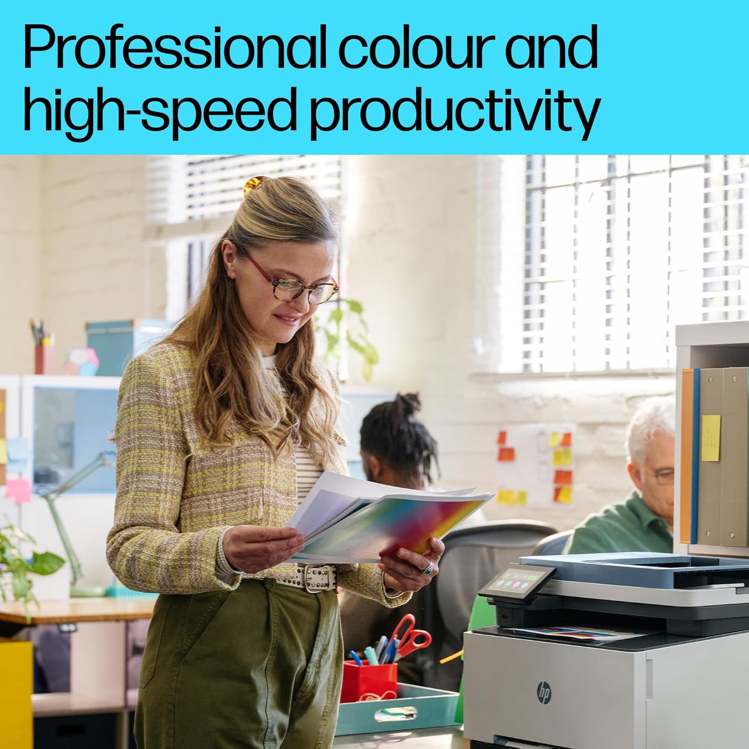 HP Color LaserJet Pro MFP 3303fdw – Fast Color Laser All-in-One (Print/Copy/Scan/Fax), 25 ppm, Auto Duplex, 4.3″ Touchscreen, Dual-Band Wi-Fi