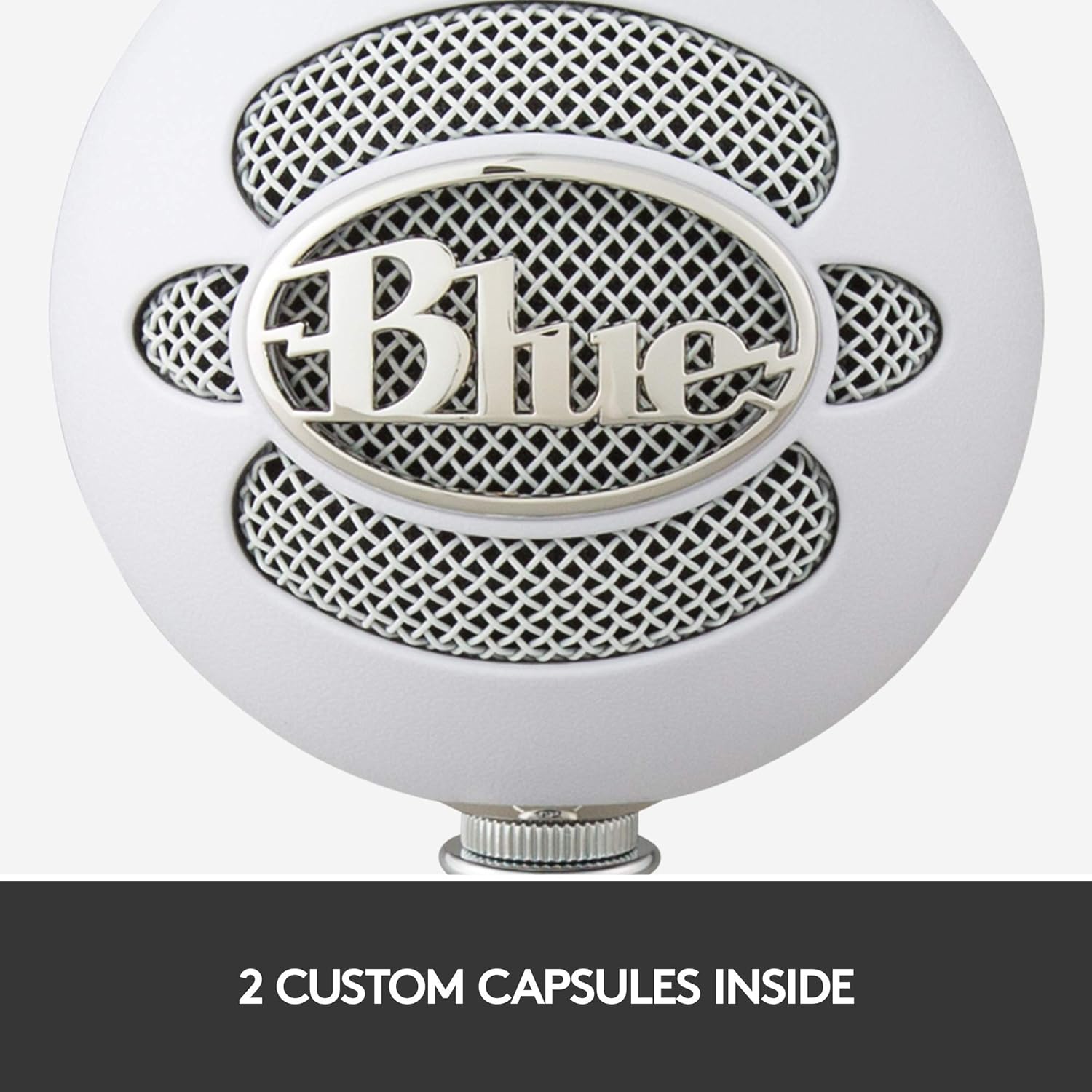 Blue Snowball iCE USB Condenser Microphone with Accessory Pack (White)