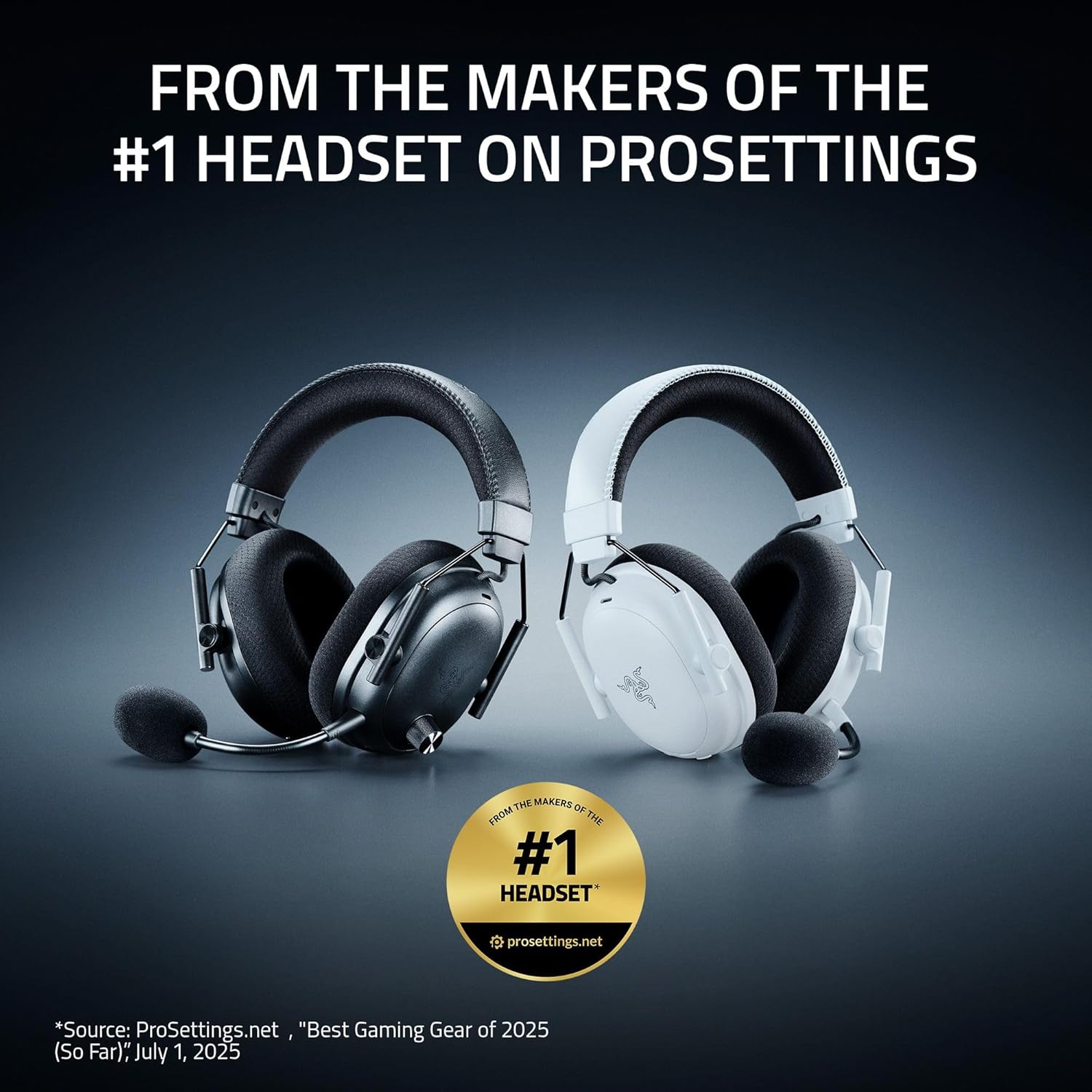 Razer BlackShark V3 Pro Wireless Headset – ANC, HyperSpeed Wireless, THX Spatial Audio, 100-Hour Battery, Detachable Mic