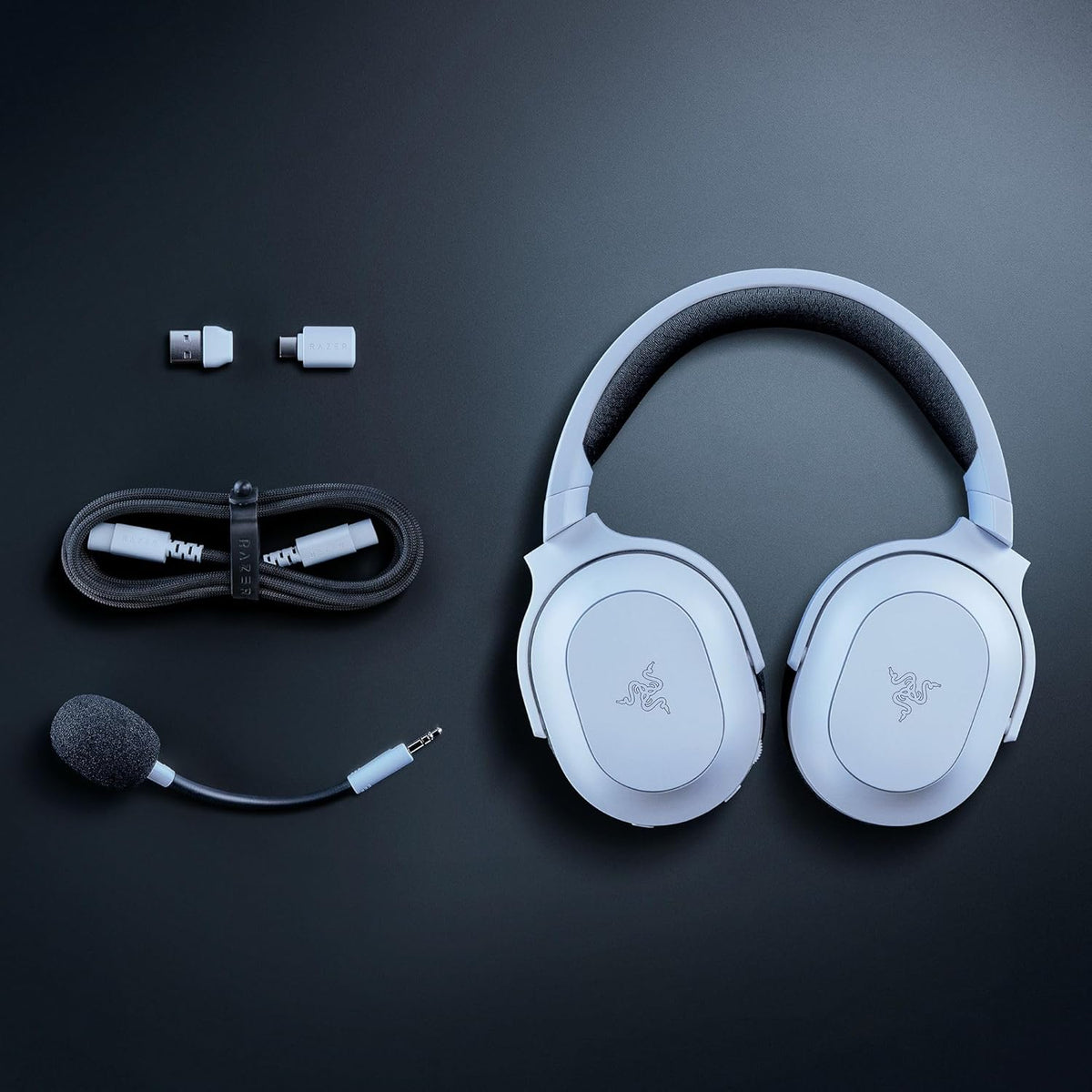 Razer Barracuda X Chroma Wireless Gaming Headset - TriForce 40mm Drivers - Dual Wireless (2.4GHz & Bluetooth) - 6-Zone Chroma RGB - Detachable HyperClear Cardioid Mic - 70-Hour Battery