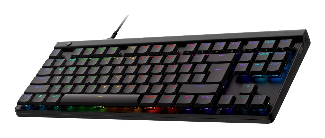 لوحة مفاتيح ألعاب Logitech G515 TKL سلكية منخفضة الارتفاع - مفاتيح ميكانيكية GL - أغطية مفاتيح PBT مزدوجة الطبقات - تقنية LIGHTSYNC RGB - عزل الصوت - تصميم بدون مفاتيح رقمية