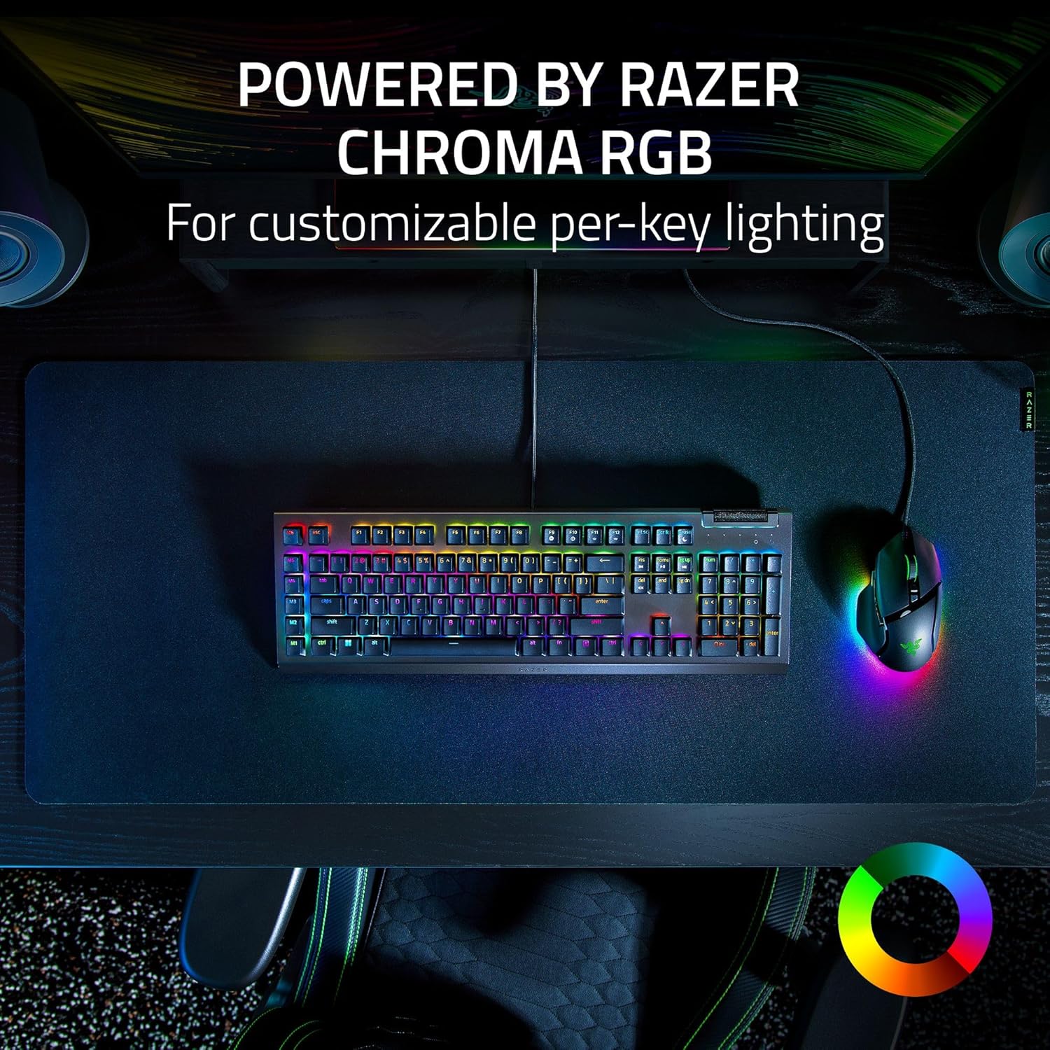 Razer BlackWidow V4 X - Fortnite Edition Mechanical Gaming Keyboard with RGB (Yellow Switches, 6 Custom Macro Keys, Doubleshot ABS Keycaps) QWERTY US Keyboard