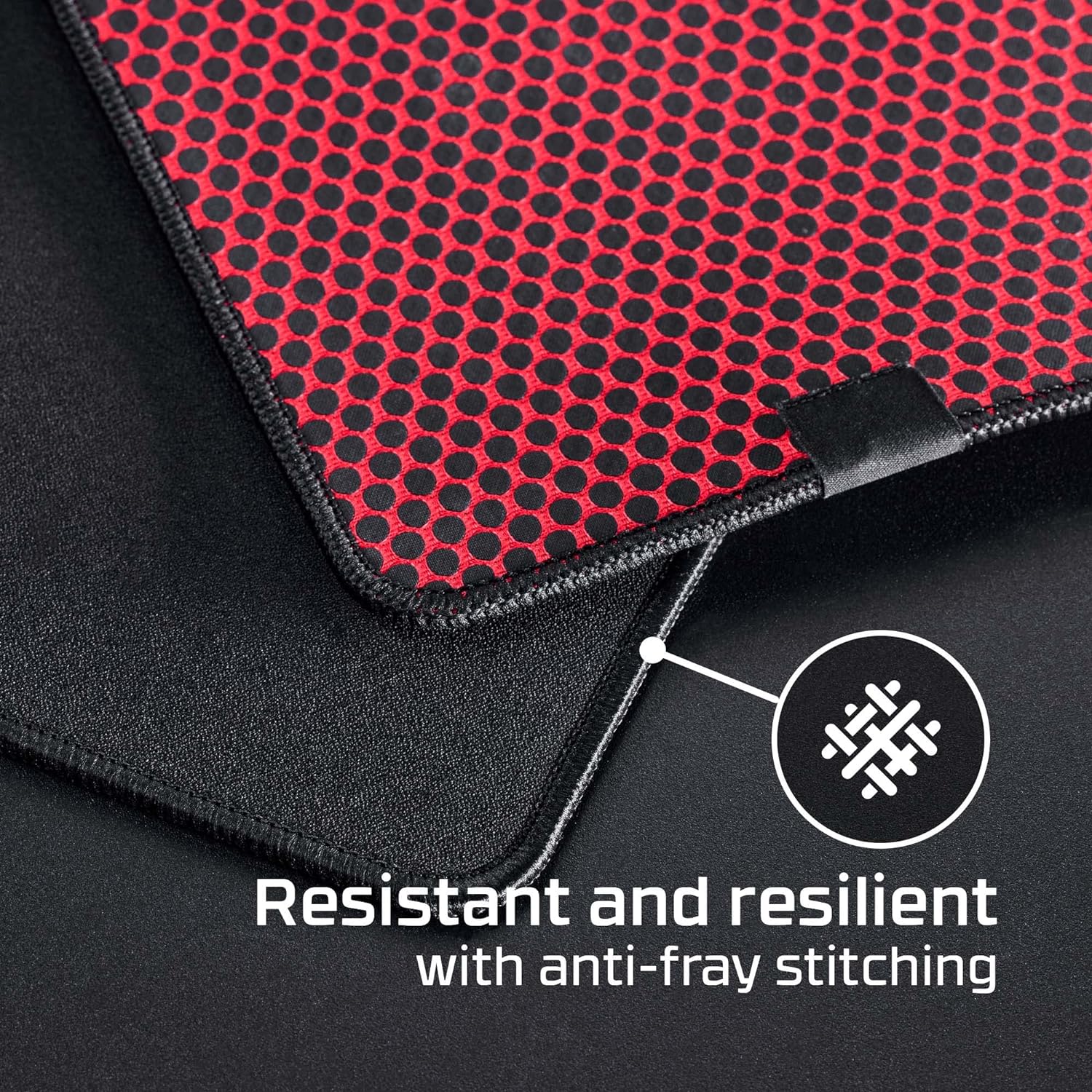 HyperX 4Z7X3AA Pulsefire Mat – Gaming Mouse Pad –  Precise Cloth Surface – Antifray Flush Stitching – Non-Slip Rubber Base, Black