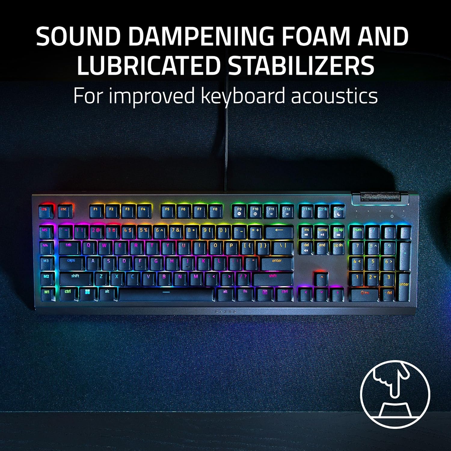 Razer BlackWidow V4 X - Fortnite Edition Mechanical Gaming Keyboard with RGB (Yellow Switches, 6 Custom Macro Keys, Doubleshot ABS Keycaps) QWERTY US Keyboard