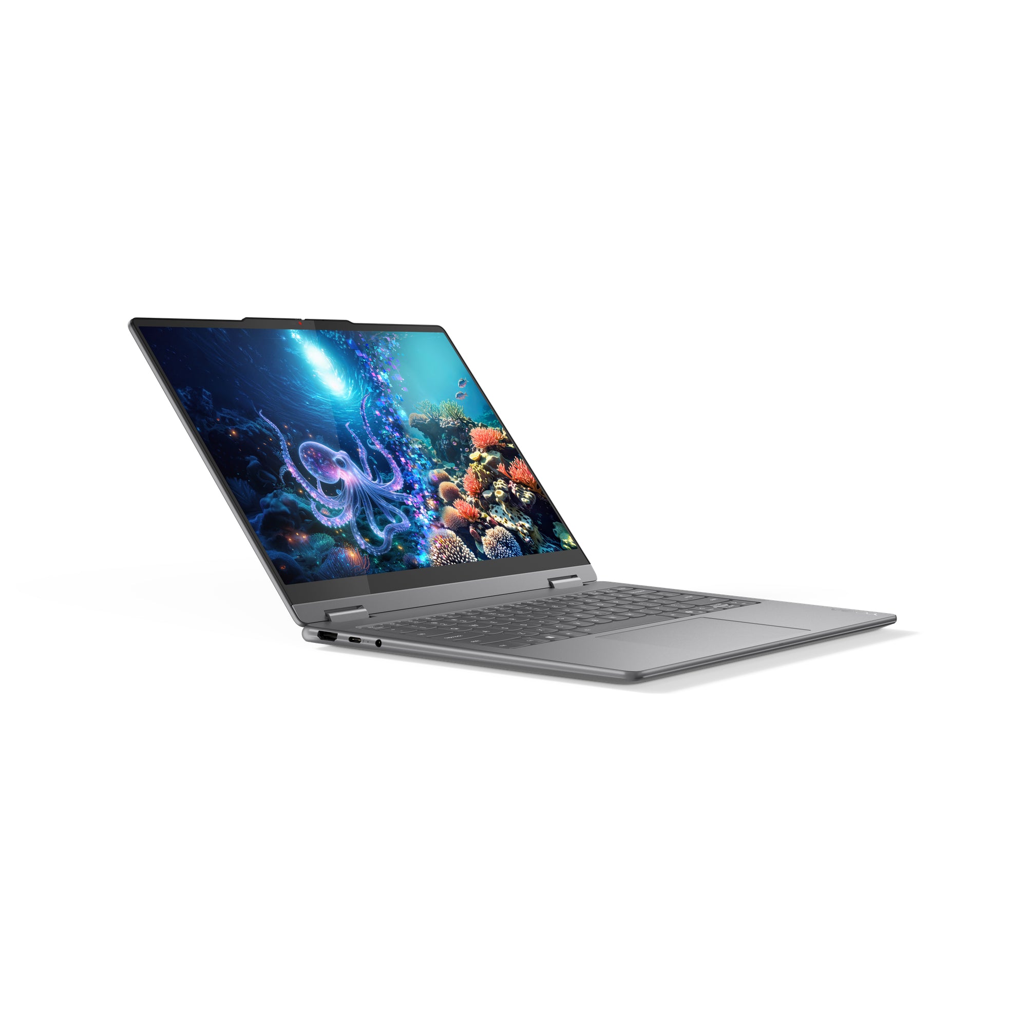 كمبيوتر محمول Lenovo Yoga 7 2-in-1 14ILL10 83JQ00B3PS - شاشة لمس OLED 60Hz مقاس 14 بوصة - معالج Intel Core Ultra 7 256V - ذاكرة وصول عشوائي (RAM) سعة 16 جيجابايت - قرص SSD سعة 512 جيجابايت - نظام تشغيل مشترك - نظام تشغيل Windows 11 PRO K