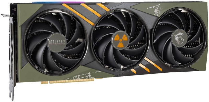 MSI GeForce RTX 4070 Ti SUPER Gaming Slim Stalker 2 Edition, 16GB GDDR6X 256-Bit Memory, 2610 MHz Boost Clock, 21 Gbps Memory Speed, 8448 Units CUDA Cores