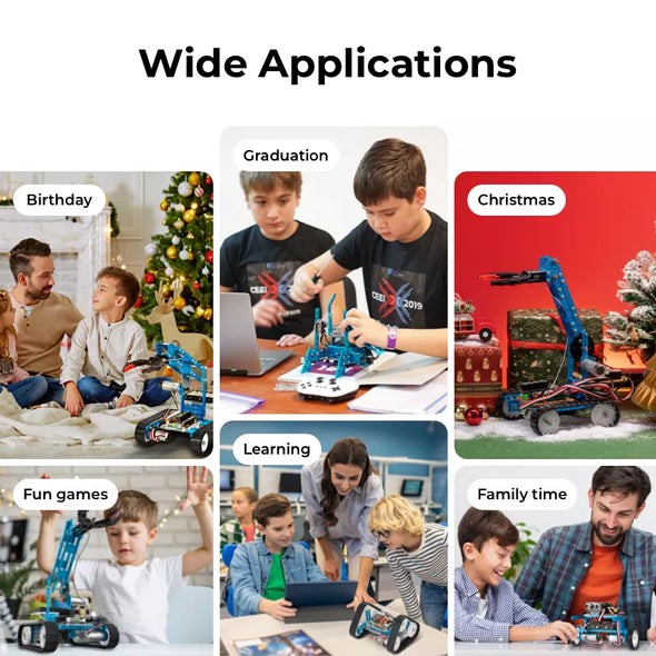 Makeblock mBot Ultimate 10-in-1 Robot Kit – Advanced STEM Learning with Arduino & Raspberry Pi Compatibility