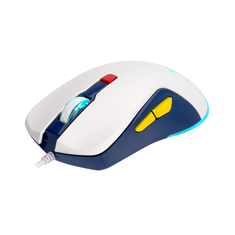 XtrickMe GM-227 Wired Gaming Mouse with 7 Color Backlit, Ergonomic Design, 6 Buttons, 4 Adjustable DPI Levels
