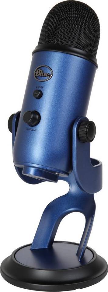 Logitech Blue Yeti USB Microphone, 120 dB Sensitivity, Corded USB, For Podcasting / Streaming / ASMR & More, Broadcast Quality 48 kHz / 16-Bit Audio