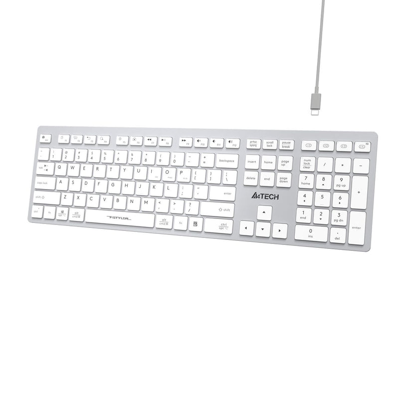 A4Tech FBX50C Bluetooth Wireless Keyboard - Connect to 4 Devices - Arabic/English