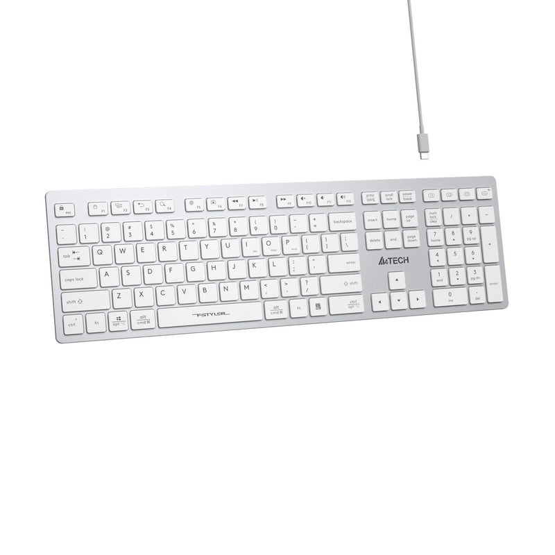 A4Tech FBX50C Bluetooth Wireless Keyboard - Connect to 4 Devices - Arabic/English