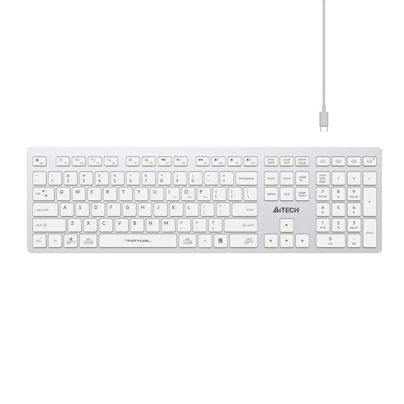 A4Tech FBX50C Bluetooth Wireless Keyboard - Connect to 4 Devices - Arabic/English