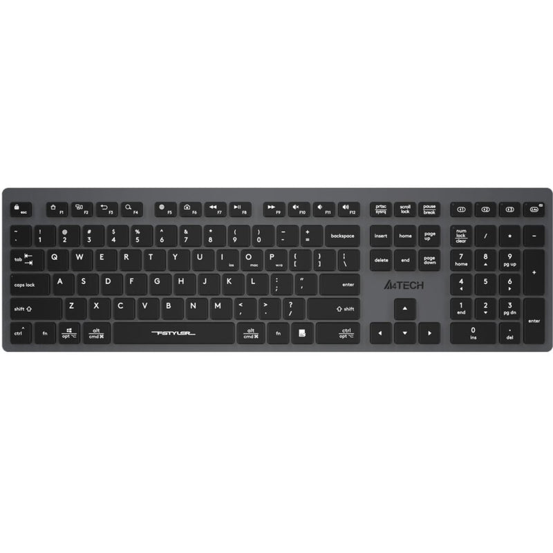 A4Tech FBX50C Bluetooth Wireless Keyboard - Connect to 4 Devices - Arabic/English