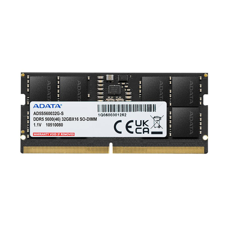 ADATA DDR5 5600MHz - 16 جيجابايت (1x 16 جيجابايت) - ذاكرة الوصول العشوائي للكمبيوتر المحمول SO-DIMM