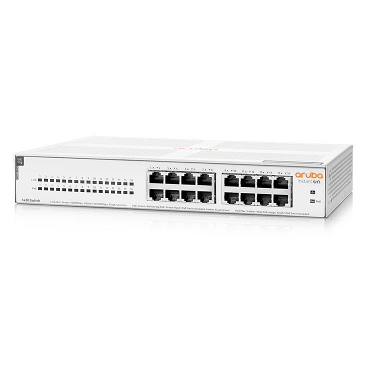 أروبا فوري على 1430 16G Class4 PoE 124W Switch (R8R48A)