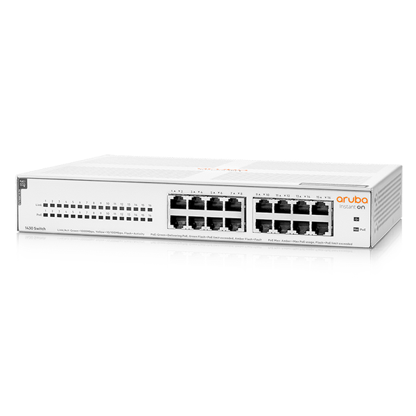 Aruba Instant On 1430 16G Class4 PoE 124W Switch (R8R48A)