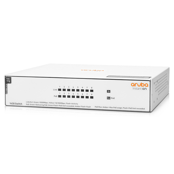 Aruba Instant On 1430 8G Class4 PoE 64W Switch (R8R46A)