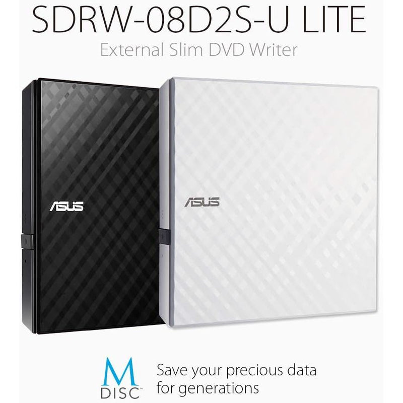 ASUS SDRW-08D2S-U LITE 8X Slim External DVD+RW Optical Drive