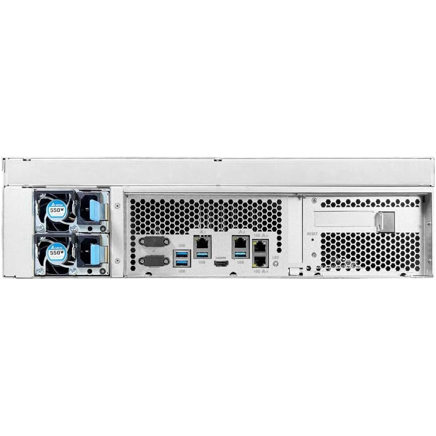 ASUSTOR Lockerstor 16 Pro AS7216RDX Rackmount NAS – 16-Bay Storage, AMD Ryzen 7 Pro, 16GB ECC DDR5, 10GbE