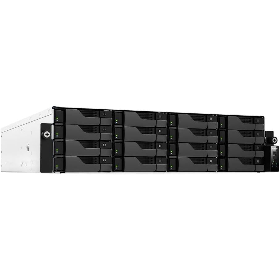 ASUSTOR Lockerstor 16 Pro AS7216RDX Rackmount NAS – 16-Bay Storage, AMD Ryzen 7 Pro, 16GB ECC DDR5, 10GbE