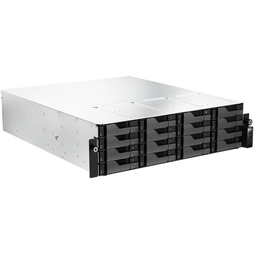 ASUSTOR Lockerstor 16 Pro AS7216RDX Rackmount NAS – 16-Bay Storage, AMD Ryzen 7 Pro, 16GB ECC DDR5, 10GbE