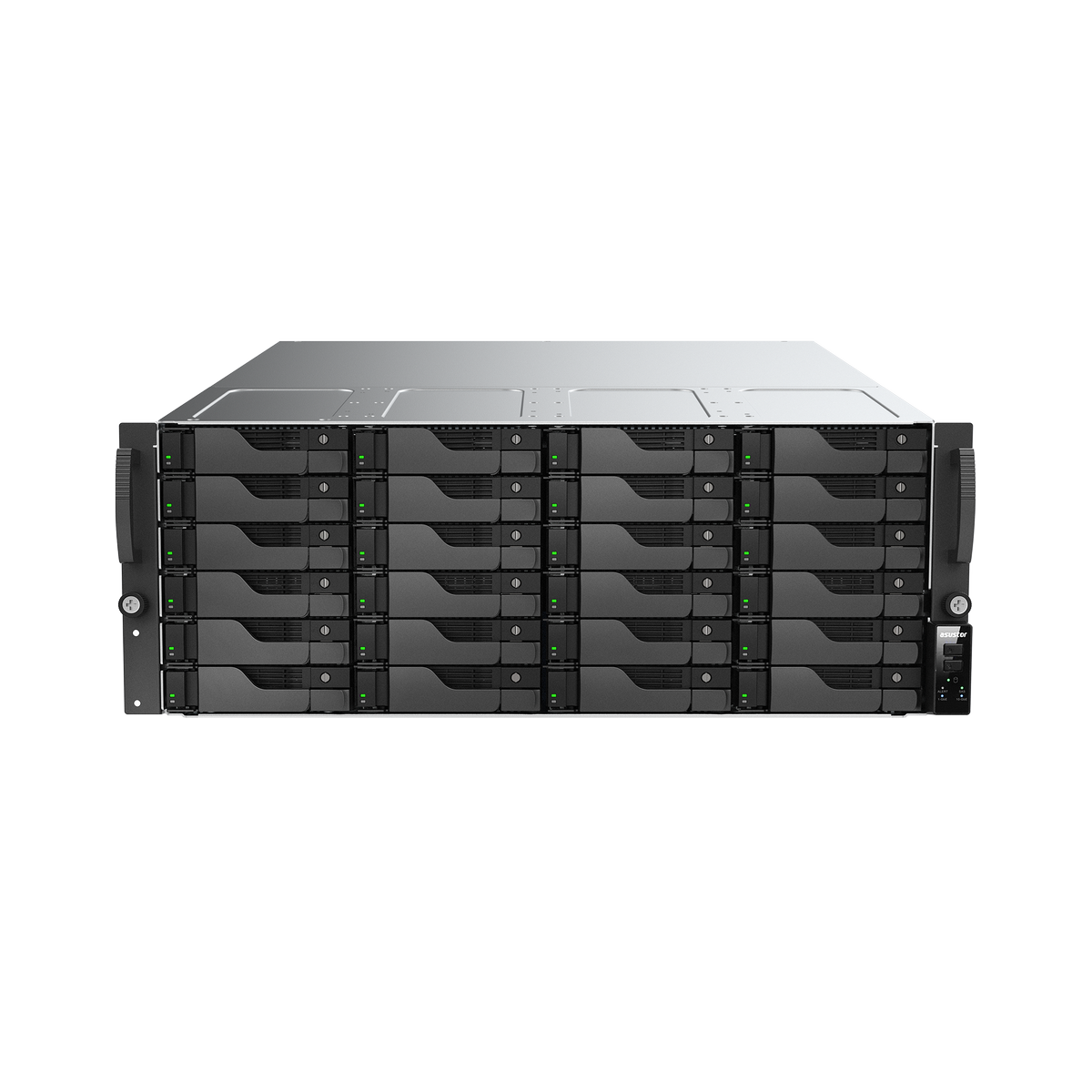 ASUSTOR AS7224RDX 4U Rackmount NAS, AMD Ryzen 7 Pro 7745, 16GB ECC DDR5, Dual 10GbE, Dual GbE, PCIe Gen5